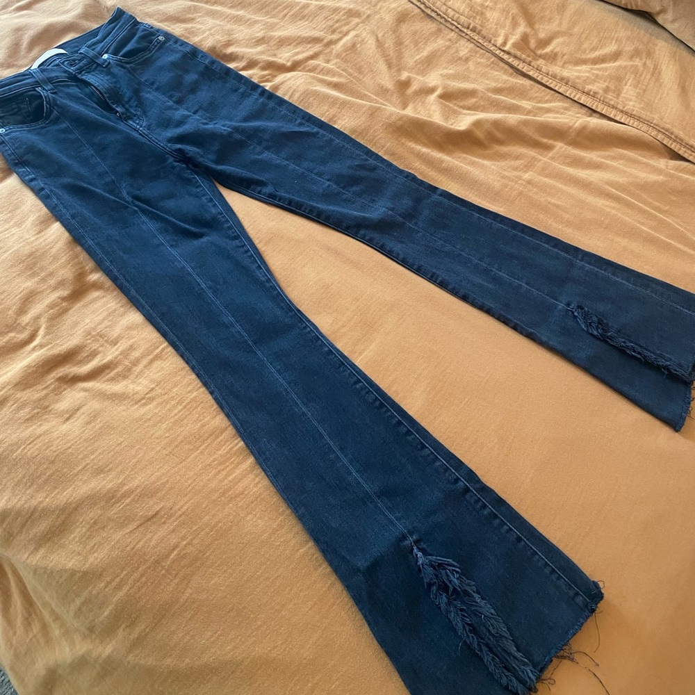 7 For All Mankind Luxe Vintage Fit and Flare Bootcut High Waist Jean